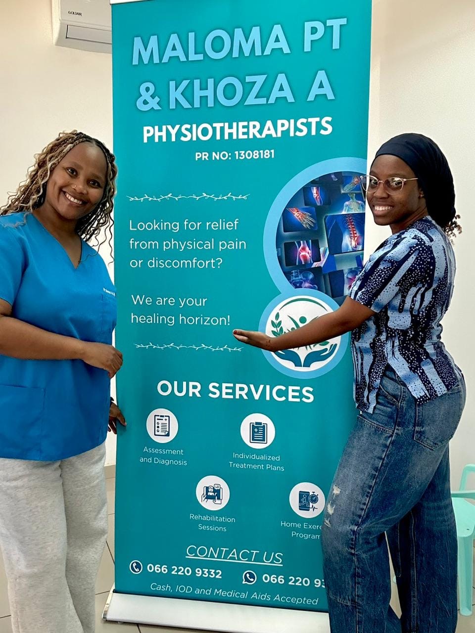 Amina Khoza and Palesa Maloma - Founders of M & K Physiotherapists